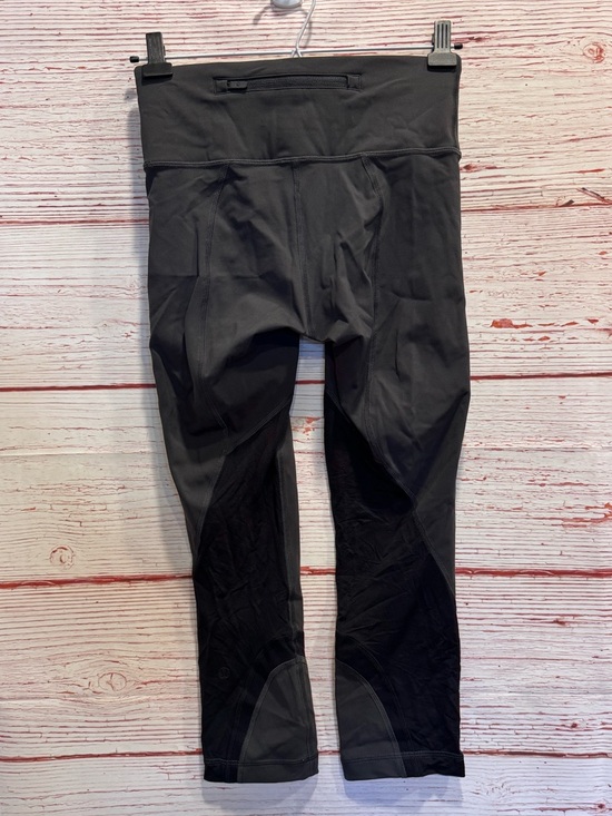 Lululemon Throwback Inspire High-
Rise Crop 21" in Graphite Grey / Black Sz 4 - Picture 10 of 14